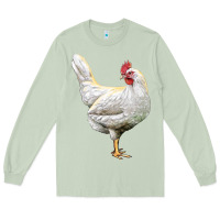 Matcha leghorn chicken Long Sleeve Tee - LillyAllenDesigns