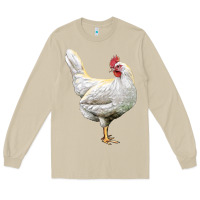 Mushroom leghorn chicken Long Sleeve Tee - LillyAllenDesigns