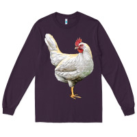 Plum leghorn chicken Long Sleeve Tee - LillyAllenDesigns