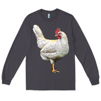 Smoke leghorn chicken Long Sleeve Tee - LillyAllenDesigns
