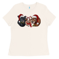 Bone Christmas Cows Ladies Tee - RanaPortraitStore