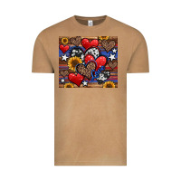 4th Of July American Hearts Vintage Tee | Teevron