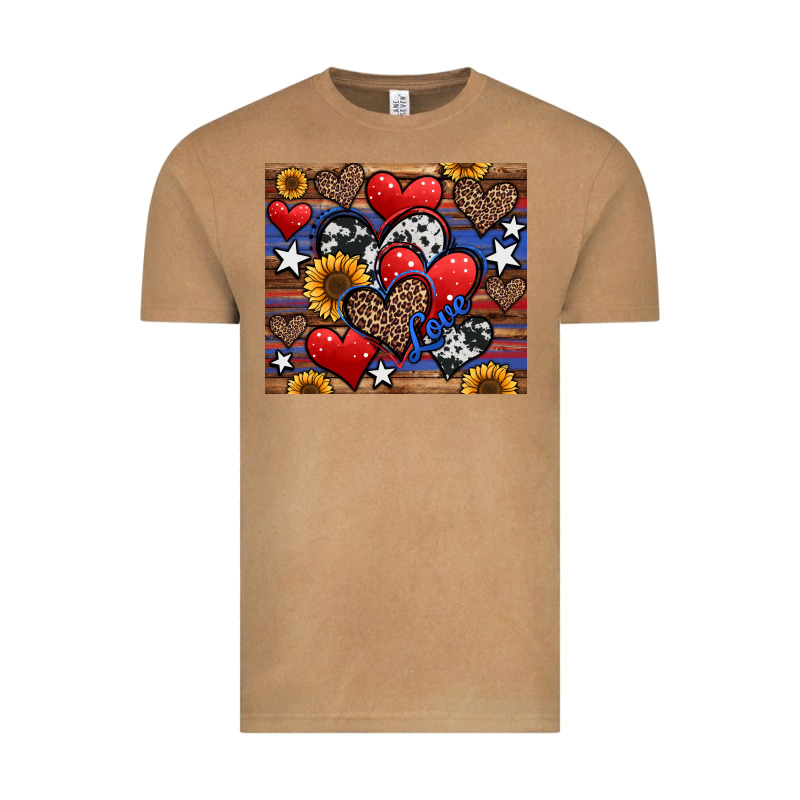 4th Of July American Hearts Vintage Tee by Jasminsmagicworld | Teevron