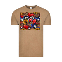 Vintage Coffee 4th of july american hearts Vintage Tee - Jasminsmagicworld