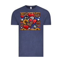 Vintage Denim 4th of july american hearts Vintage Tee - Jasminsmagicworld