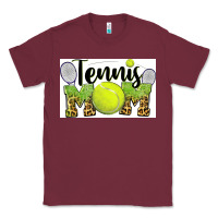 Burgundy tennis mom Classic Tee - BarkalooDesign