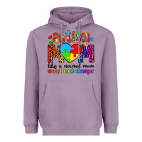 Lavender autism mom like a normal mom except much stronger Heavyweight Hoodie - Artiststas
