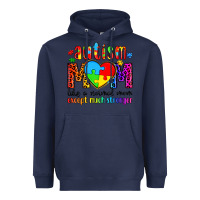 Navy autism mom like a normal mom except much stronger Heavyweight Hoodie - Artiststas