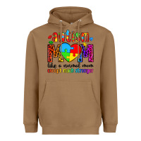 Autism Mom Like A Normal Mom Except Much Stronger Heavyweight Hoodie | Teevron
