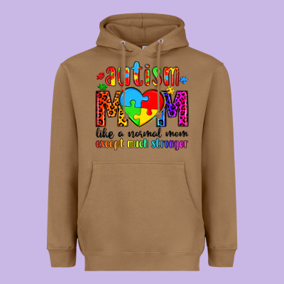 Autism Mom Like A Normal Mom Except Much Stronger Heavyweight Hoodie Designed By Artiststas