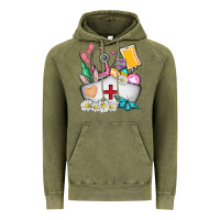 Vintage Olive nurse  easter Vintage Hoodie - AdoDesignShop