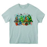 Arona christmas trees with hockey Heavy Core Tee - Zillion Design Studio