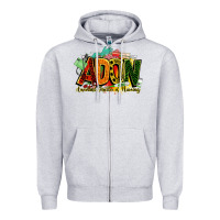 Heather Grey adon assistant director of nursing juneteenth Zipper Hoodie - NancyCooperArtShop