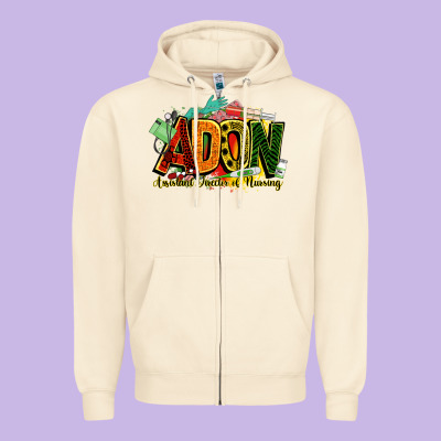 Adon Assistant Director Of Nursing Juneteenth Zipper Hoodie Designed By Nancycooperartshop