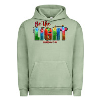 Pigment Oil Green be the light matthew 5 14 Urban Hoodie - CowGirlArtShop