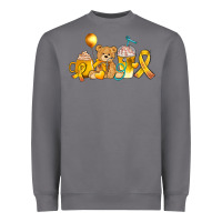 Storm childhood cancer ribbon and coffee cups Heavyweight Sweatshirt - AdoDesignShop