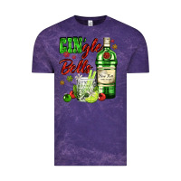 Cloud Purple gin`gle bells with bottle and cocktail Vintage Tee - AdoDesignShop