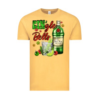 Vintage Mustard gin`gle bells with bottle and cocktail Vintage Tee - AdoDesignShop
