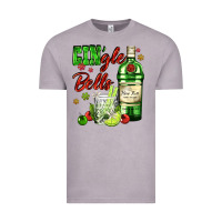 Vintage Zinc gin`gle bells with bottle and cocktail Vintage Tee - AdoDesignShop