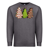 Charcoal Heather Christmas cakes Premium Sweatshirt - Jasminsmagicworld