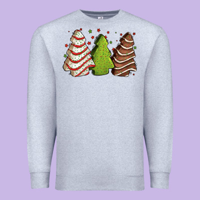 Christmas Cakes Premium Sweatshirt Designed By Jasminsmagicworld