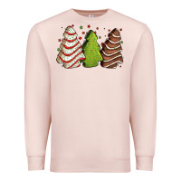 Pale Pink Christmas cakes Premium Sweatshirt - Jasminsmagicworld