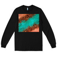 Black leather turquoise glitter tumbler Long Sleeve Tee - Jasminsmagicworld