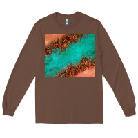 Chestnut leather turquoise glitter tumbler Long Sleeve Tee - Jasminsmagicworld