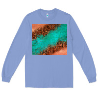 Leather Turquoise Glitter Tumbler Long Sleeve Tee | Teevron