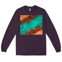 Plum leather turquoise glitter tumbler Long Sleeve Tee - Jasminsmagicworld
