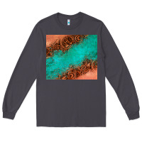Smoke leather turquoise glitter tumbler Long Sleeve Tee - Jasminsmagicworld