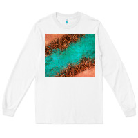 White leather turquoise glitter tumbler Long Sleeve Tee - Jasminsmagicworld