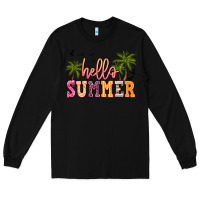 Black hello summer Long Sleeve Tee - JahusDesignShop