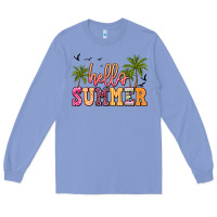 Colony Blue hello summer Long Sleeve Tee - JahusDesignShop