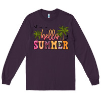 Plum hello summer Long Sleeve Tee - JahusDesignShop