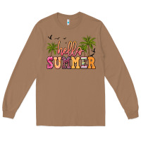 Toasted Coconut hello summer Long Sleeve Tee - JahusDesignShop
