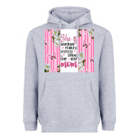 Heather Grey mother's day inspirational quotes Heavyweight Hoodie - Artiststas