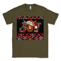 Army Green joy shaggy cow christmas Classic Tee - Jasminsmagicworld