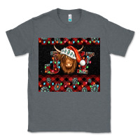 Charcoal Heather joy shaggy cow christmas Classic Tee - Jasminsmagicworld