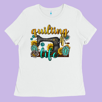 Ladies Tee quilting life western