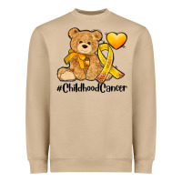 Mushroom childhood cancer and cancer ribbon Heavyweight Sweatshirt - AdoDesignShop
