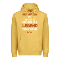 Antique Gold Grandaddy Is My Name Becoming A Legend Is My Game Premium Hoodie - Bettercallsaul