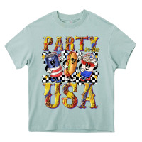 Arona party in the usa with leopard Heavy Core Tee - texasbilliewilder