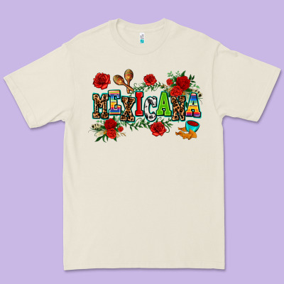 Mexicana Premium Tee Designed By Adodesignshop