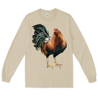 Mushroom American Game Rooster Long Sleeve Tee - LillyAllenDesigns