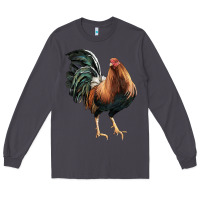 Smoke American Game Rooster Long Sleeve Tee - LillyAllenDesigns