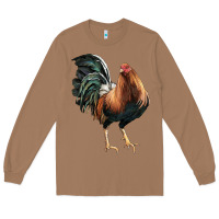 Toasted Coconut American Game Rooster Long Sleeve Tee - LillyAllenDesigns