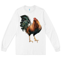 White American Game Rooster Long Sleeve Tee - LillyAllenDesigns