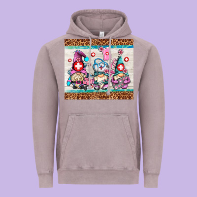 Nurse Gnomes Vintage Hoodie Designed By Adodesignshop