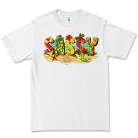 White sassy beach Premium Tee - texasbilliewilder